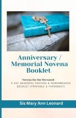 Anniversary / Memorial Novena Booklet  Novena for the Deceased:: 9-Day Memorial Prayers & Remembrance Booklet (Printable & Paperback)