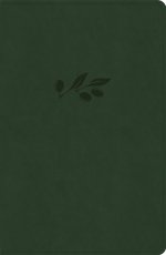 NASB Personal Size Giant Print Bible, Olive Leathertouch