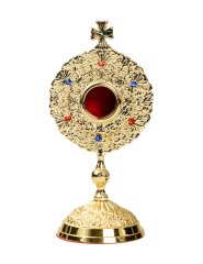 Gold Plated Reliquary H 15 cm