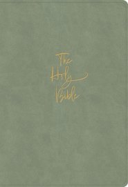 KJV Super Giant Print Reference Bible, Sage Suedesoft