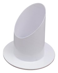 White Candle Holder D 5 cm