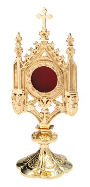 Gold Plated Reliquary H 29 cm