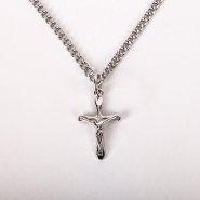 16" Sterling Silver Crucifix Necklace