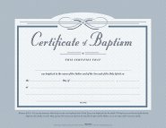 Certificate of Baptism (5.5" x 3.5") (Pack Of 6)