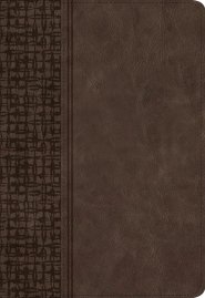 KJV Large Print Compact Reference Bible, Brown Leathertouch