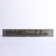 Memories Made Here Sage Wood Engraved Sign