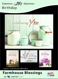 Boxed Card-Farmhouse Blessings Birthday Assorted (KJV) (Box Of 12)