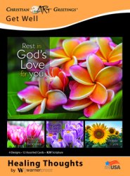 Healing Thoughts Assorted Get Well Cards (KJV) (Box Of 12)