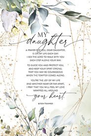 Plaque-Heaven Sent-My Daughter (6 x 9)