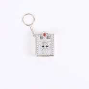 Keychain Bible Ornate Silver Pack of 6