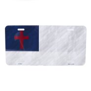 Christian Flag Number Plate Tag