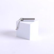 1 3/4" Silver Oil Vial Keychain - Pack of 6