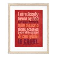 I Am Deeply Loved (Urban) - A3 Print