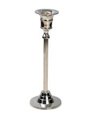 Nickel Plated Candle Holder H 20 cm