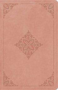 ESV Large Print Thinline Reference Bible (TruTone, Blush Rose, Fleur-de-lis Design)