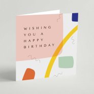 Wishing You A Happy Birthday Square Card