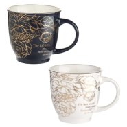 Mug Set 2pc Floral The Lord