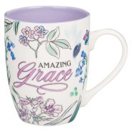 Mug Purple Floral Amazing Grace