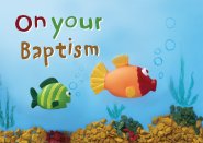 Pack of 6 On Your Baptism - Two Fishes (Child)-Standard Cards
