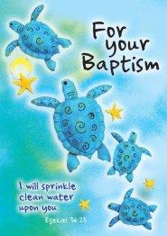 For Your Baptism - Turtles (Teenager)-Standard Card