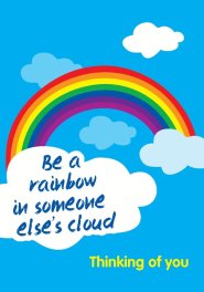 Be A Rainbow - Thinking Of You Std Card Gloss (6 Pack)