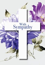 With Sympathy - Cross Std Card Gloss (6 Pack)