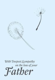 With Deepest Sympathy - Dandelion Std Card Gloss (6 Pack)