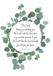 The Lord Bless You -Leaves Std Card Gloss (6 Pack)