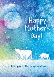 Mothers Day - Polar Bears Std Card Textured (6 Pack)
