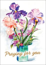 Praying For You - Flowers Std Card Textured (6 Pack)