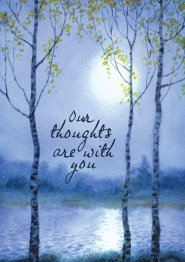 Our Thoughts - Moon Std Card Textured (6 Pack)