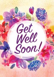 Get Well Soon - Flowers Std Card Textured (6 Pack)