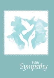 With Sympathy - Dove Silhouette Std Card Textured (6 Pack)