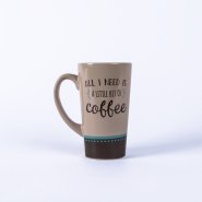 'All You Need Is' Latte Mug 16oz (473ml)