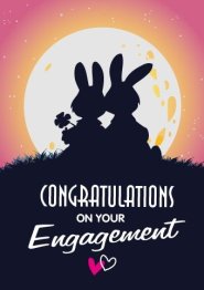 Congratulations - Engagement Moon Foil Gloss Std