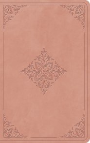 ESV Giant Print Value Personal Size Bible (TruTone, Blush Rose, Fleur-de-lis Design)
