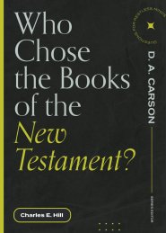 Who Chose the Books of the New Testament? ()