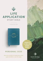 NLT Life Application Study Bible, Third Edition, Personal Size (LeatherLike, Teal Blue, Red Letter)