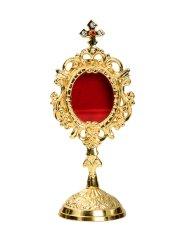 Golden Plated Reliquary H 18 cm