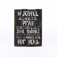 Be Joyful Wood Slat Wall Decor