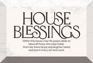 Glass Plaque-House Blessings (6 x 4)