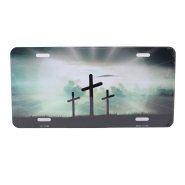 Crosses In The Sun Number Plate Tag