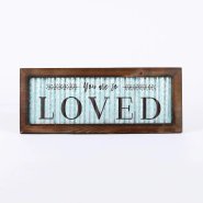 You Are So Loved Corrugated Tin Wall Decor