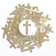 God Answers Prayers Gold Pocket Cross - Pack of 50
