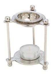 Nickel Plated Incense Burner H 10 cm