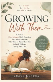 GROWING WITH THEM: A Year of One Minute Daily Devotions for Christian Parents Who Want to Raise Their Kids in Faith Without Losing Their Own