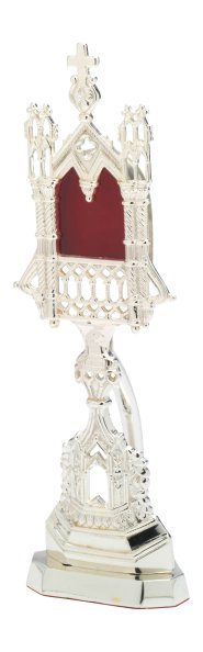 Silver Plated Reliquary H 28 cm