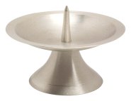 Nickel Plated Candlestand with Big Thorn D 11 cm