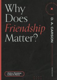 Why Does Friendship Matter? ()