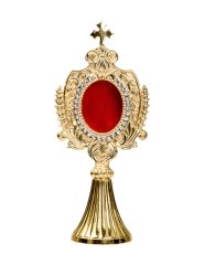 Golden Plated Reliquary H 22 cm